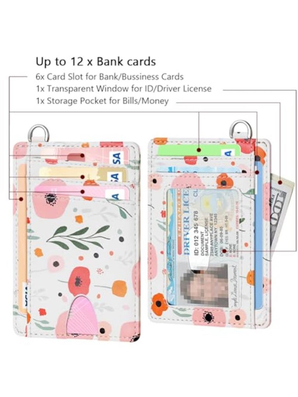 Slim Minimalist Wallet, Front Pocket Wallets, RFID Blocking, Credit Card - Picture 6 of 7
